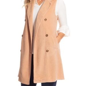 (NWT)ALMOST GONE-Duffield Lane Camel Vest LONG